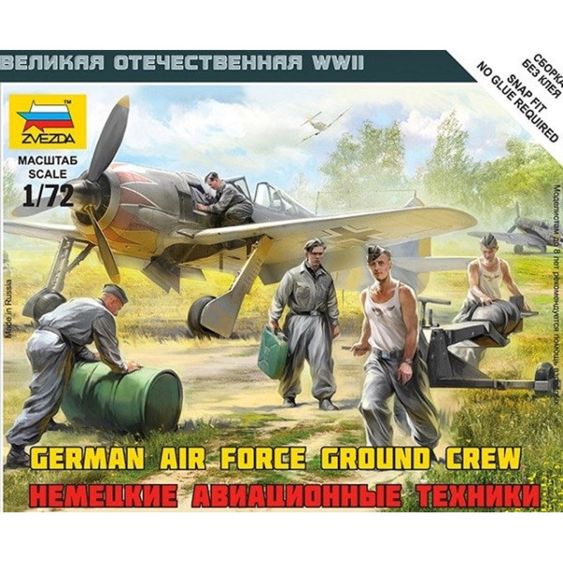 Zvezda 6188 1/72 German Air Force/Luftwaffe Ground Crew
