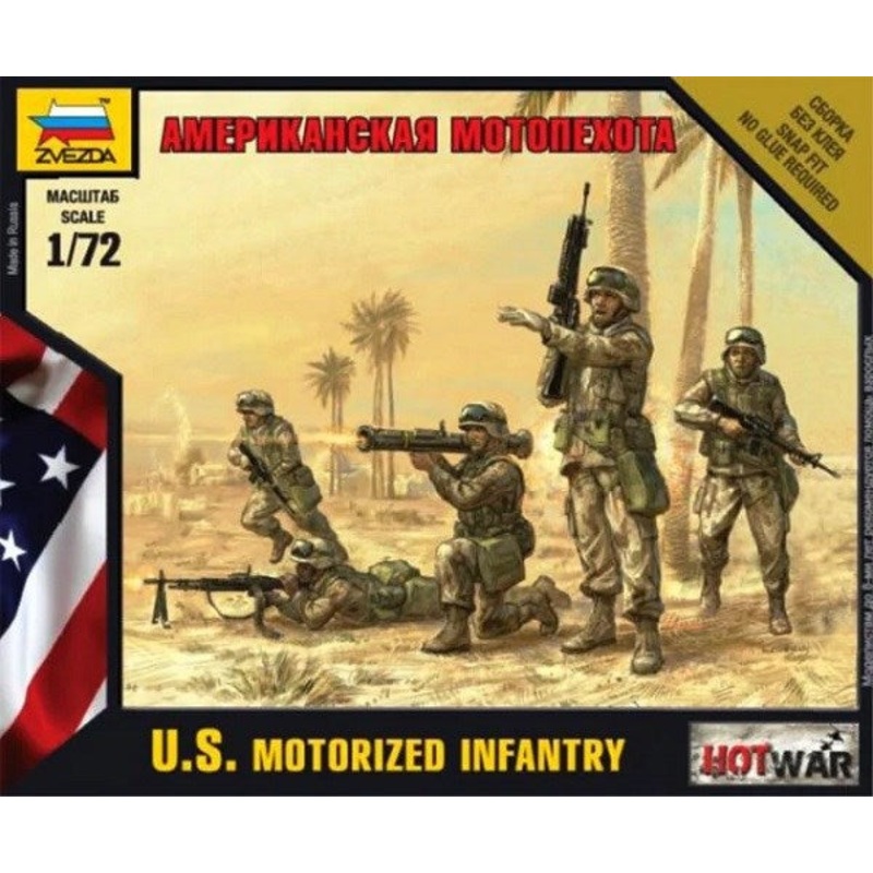 Zvezda 7407 1/72 U.S. Motorized Infantry (Modern)
