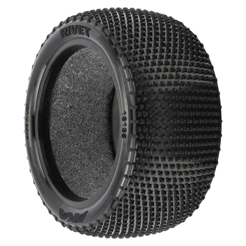 AKA AKA13135HR 1/10 Rivet Medium Carpet Rear 2.2 Off-Road Buggy Tires (2)