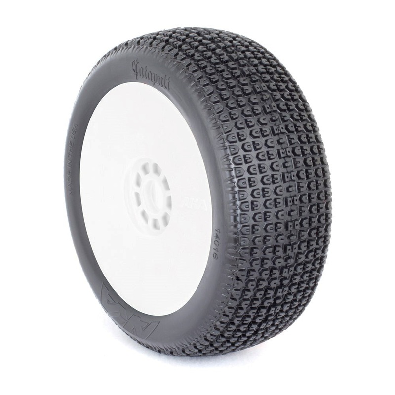 AKA AKA14016SRW 1/8 Buggy Catapult (Soft) Evo Wheel Pre-Mounted White