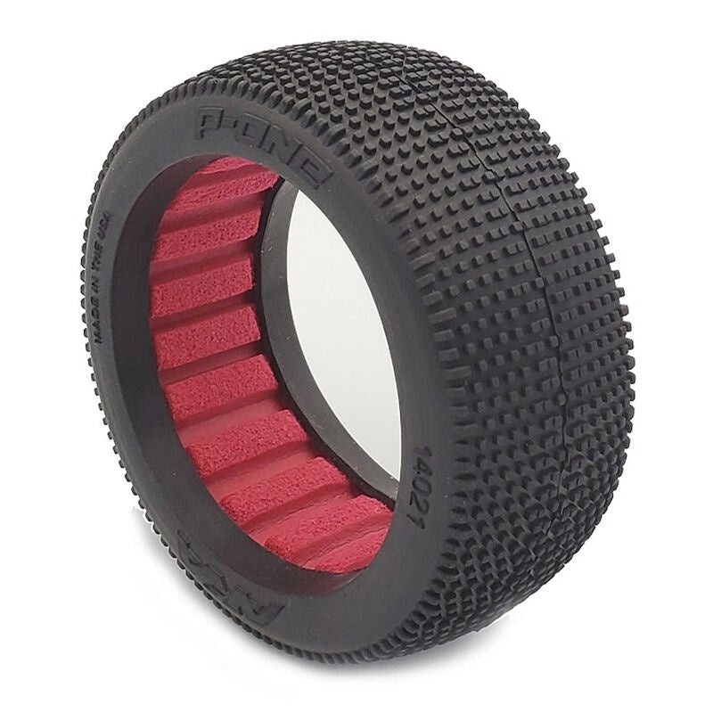 AKA AKA14021WR 1/8 Buggy P1 (Ultra Soft) With Red Inserts (One Pair)