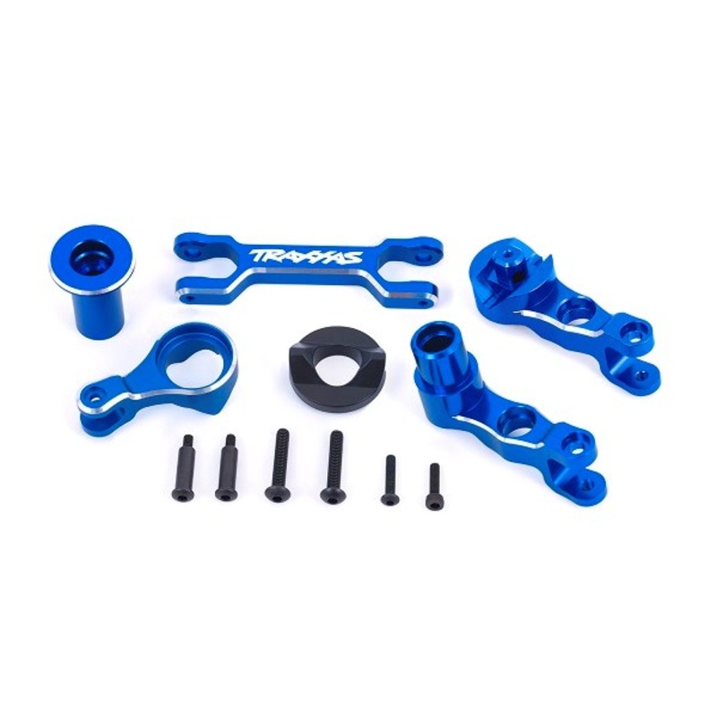 Traxxas 7746 Steering bellcranks / draglink (6061-T6 aluminum blue-anodized)
