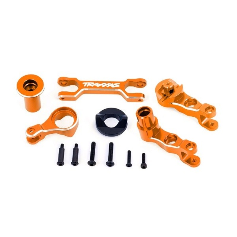 Traxxas 7746 Steering bellcranks / draglink (6061-T6 aluminum orange-anodized)