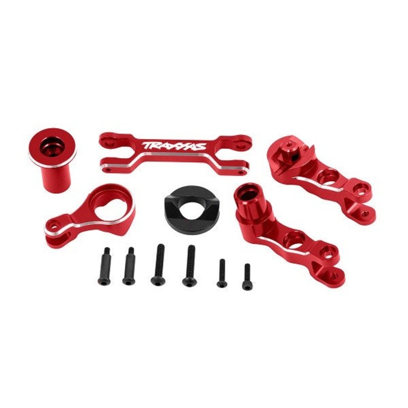 Traxxas 7746 Steering bellcranks / draglink (6061-T6 aluminum red-anodized)