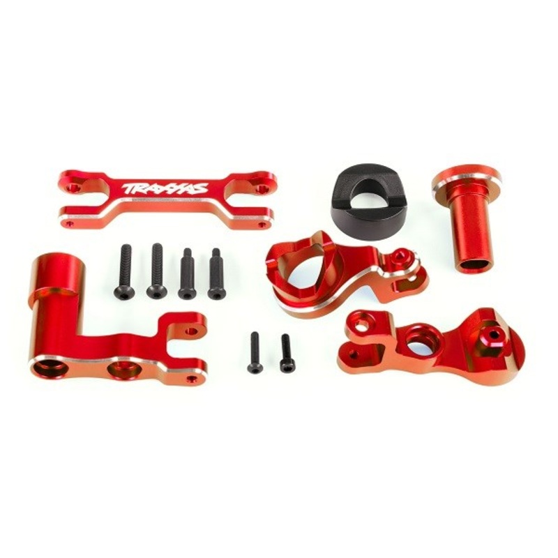Traxxas 7843 Steering bellcranks / draglink (6061-T6 aluminum red-anodized)