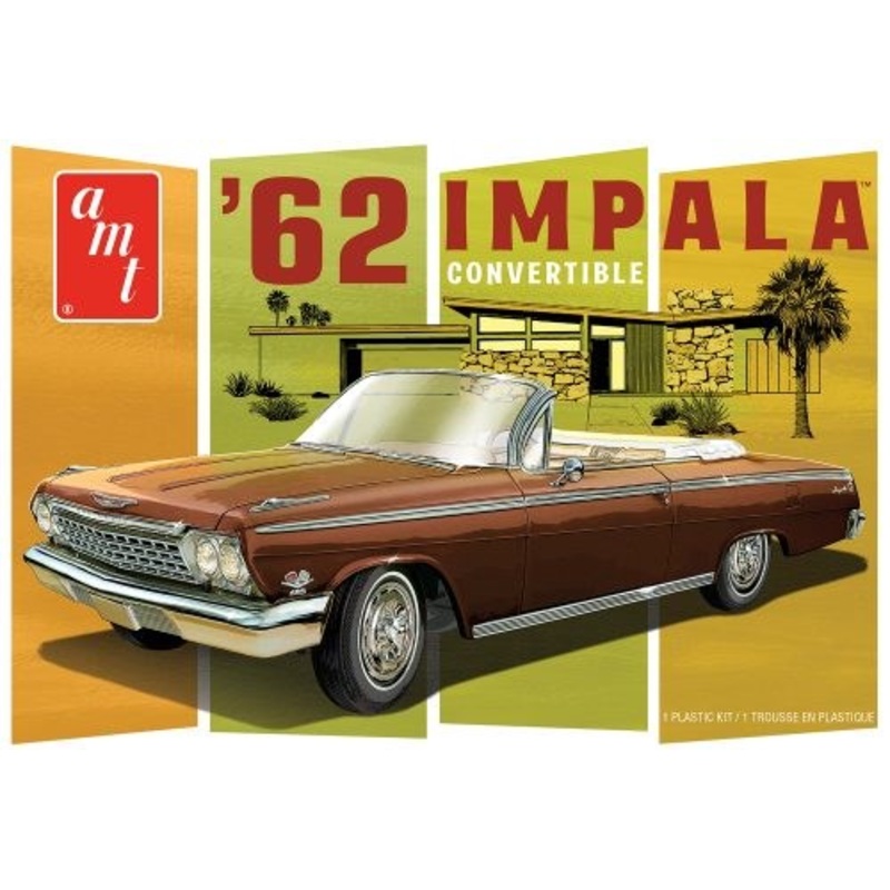AMT 1355 1/25 ’62 Chevy Impala Convertible