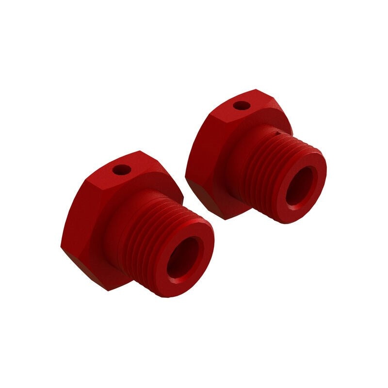 ARRMA 310904 AR310904 Aluminum Wheel Hex 17mm Red (2)