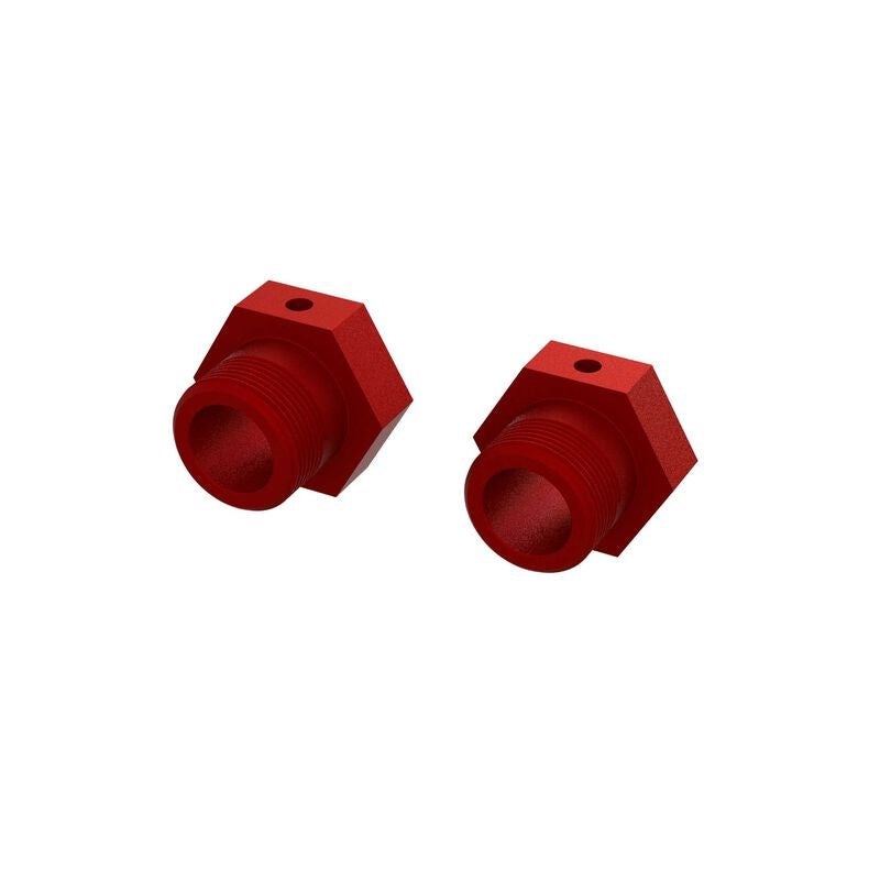 ARRMA 310928 Aluminum Wheel Hex 24mm (Red) (2)