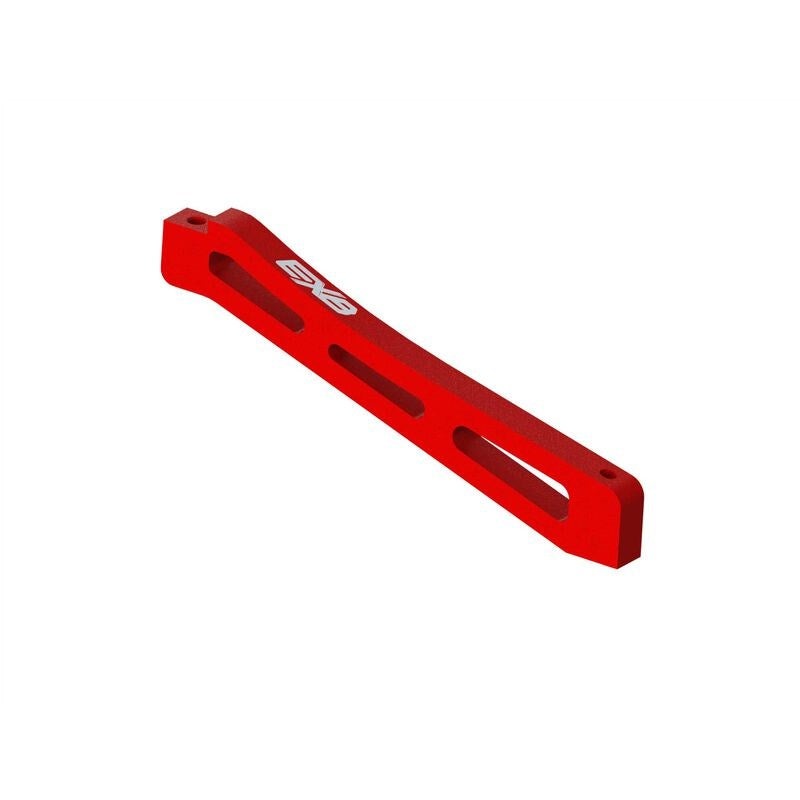 ARRMA 320564 Front Center Chassis Brace Aluminum 98mm Red
