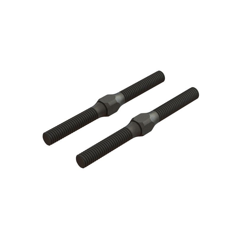 ARRMA 330542 AR330542 Steel Turnbuckle M4x48mm Black (2)