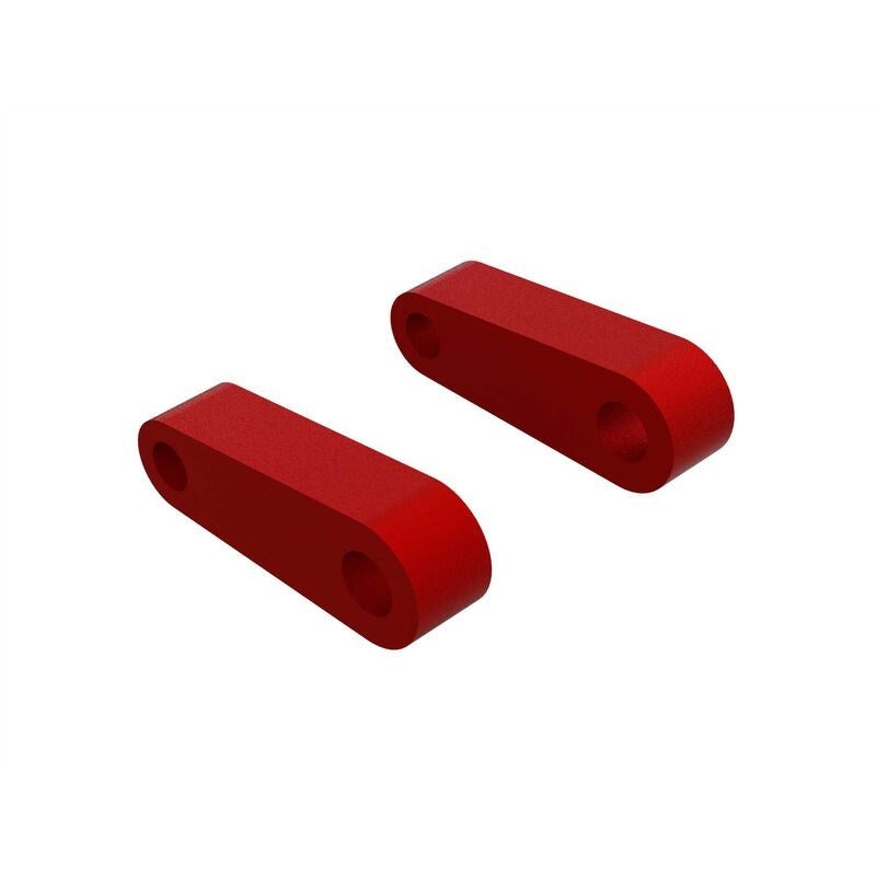 ARRMA 330594 Aluminum Fr Suspension Mounts (Red) (2)