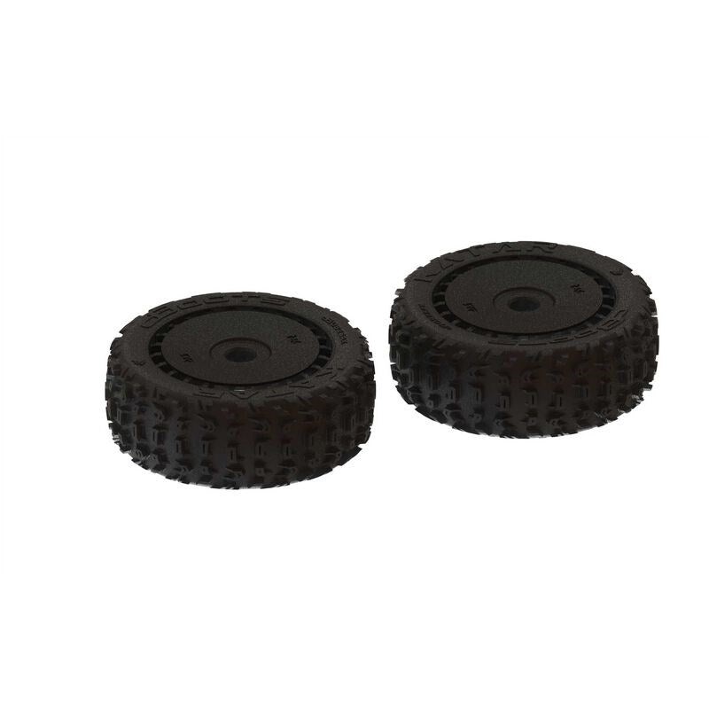 ARRMA 550058 dBoots ‘Katar B 6S’ Tire Set Black – Pair
