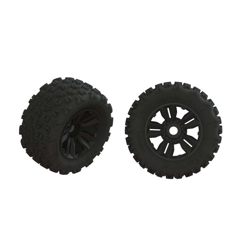 ARRMA 550061 Dboots ‘Copperhead2 SB MT’ Tire Set Glued (1 Pair)