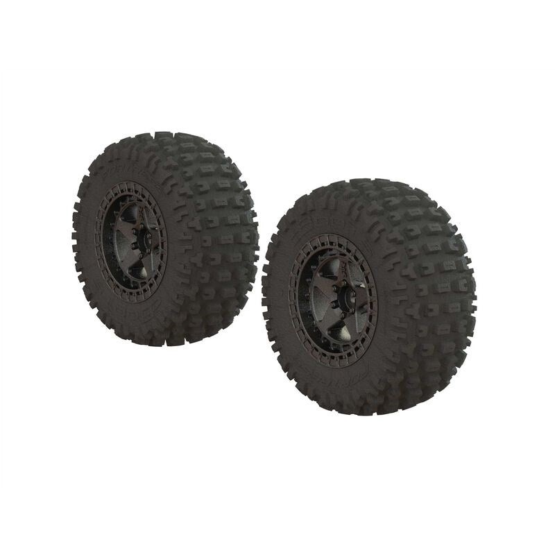 ARRMA ARA550087 dBoots FORTRESS SC Tire Set Glued – Gun Metal (2pcs)
