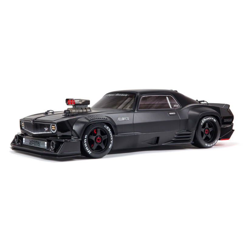 ARRMA ARA7617V2T1 1/7 FELONY 6S BLX Street Bash All-Road Muscle Car RTR Black