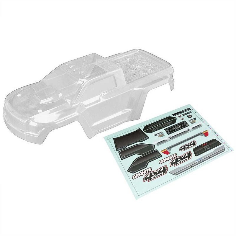 ARRMA C3337 AR402261 Body Clear w/Decals GRANITE 4×4