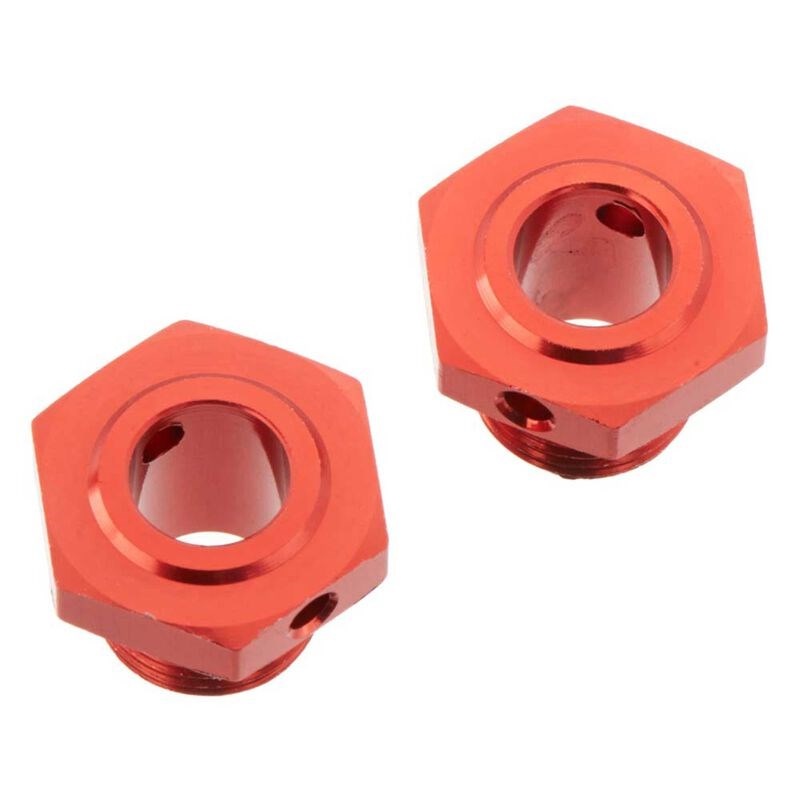 ARRMA C9413 AR310447 Wheel Hex Aluminum 17mm/13.6mm  Red (2)