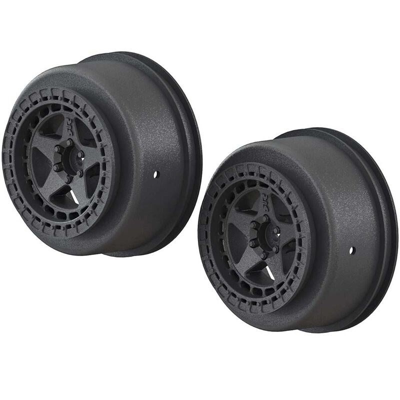 ARRMA C9461 AR510096 SC 2.2/3.0 Wheel 14mm Hex Black (2)