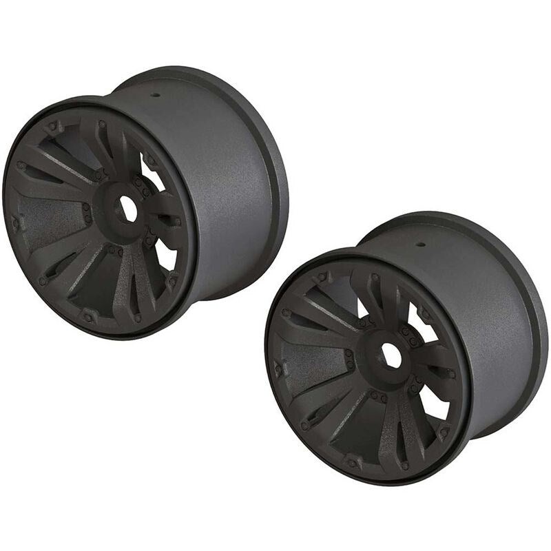 ARRMA C9465 AR510111 MT 3.8 Wheel 17mm Hex Black  (2)
