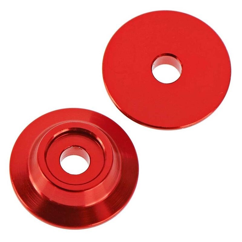 ARRMA C9690 AR320215 Wing Button Aluminum Red (2)