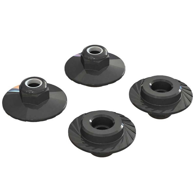 ARRMA C9698 AR708007 Flanged Lock Nut 5x8mm (4)