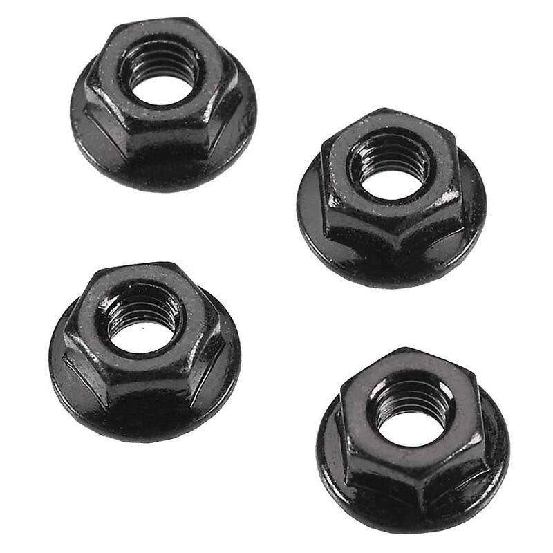 ARRMA C9750 AR708003 Serrated Flange Wheel Nut 4mm (4)