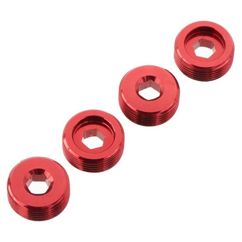 ARRMA C9920 AR330196 Nut Front Hub Aluminum Red (4)
