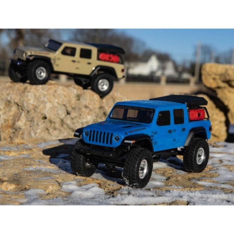Axial 00005T2 1/24 SCX24 Jeep JT Gladiator 4WD Rock Crawler RTR Blue