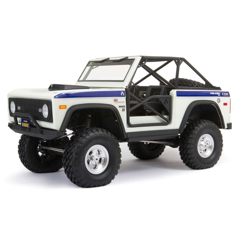 Axial AXI03014BT2 1/10 SCX10 III Early Ford Bronco 4wd RTR (White)