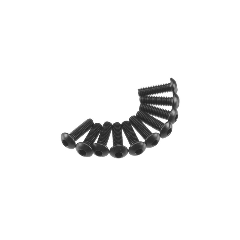 Axial AXIC0115 AXA115 Hex Socket Button Head M3x10mm Black (10)
