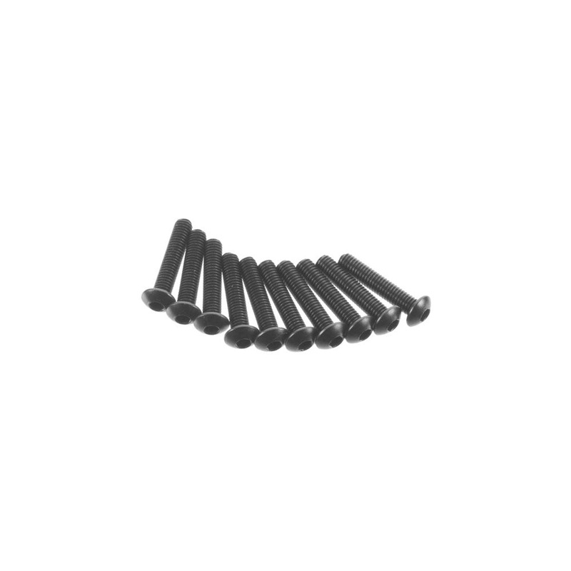 Axial AXIC0117 AXA117 Hex Socket Button Head M3x15mm Black (10)