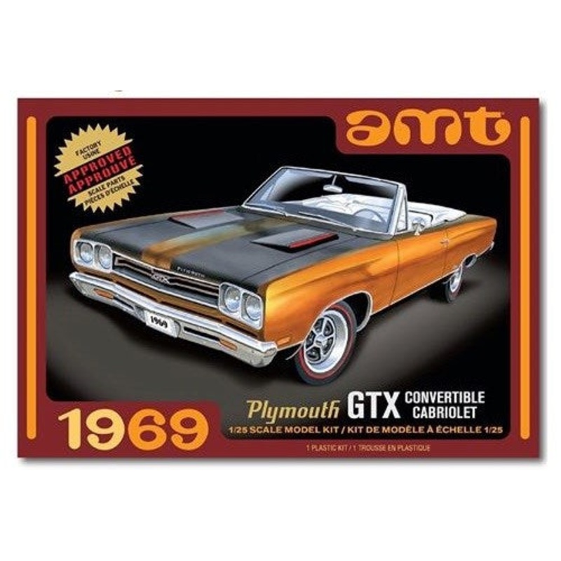 AMT 1137 1/25 1969 Plymouth GTX Convertible Cabriolet