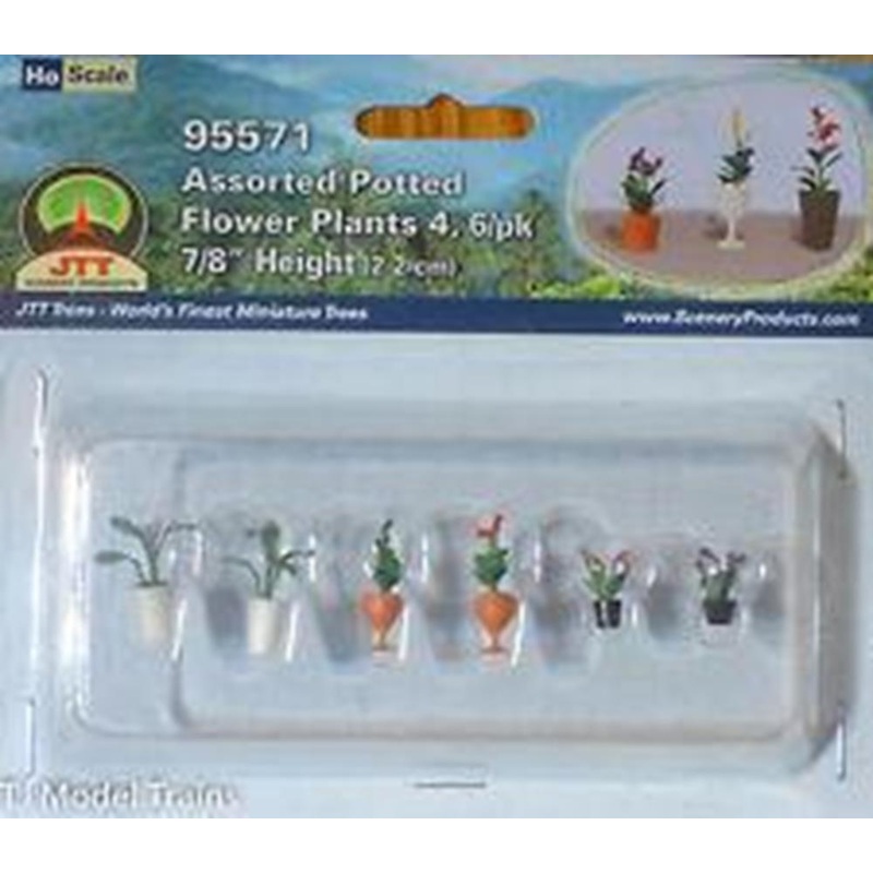 cJTT Scenery 95571 1/100 Assorted P/Flower Plants4(6)