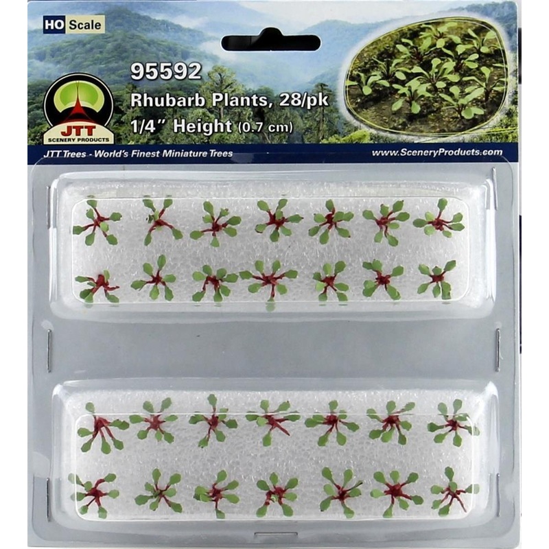cJTT Scenery 95592 HO Scale Rhubarb (28 Pack)
