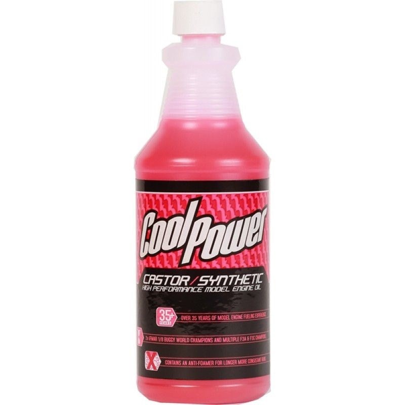 CoolPower O-CAST/SYN-BLEN-Q Castor/Synthetic Pink High Performamce Oil. 1 Quart
