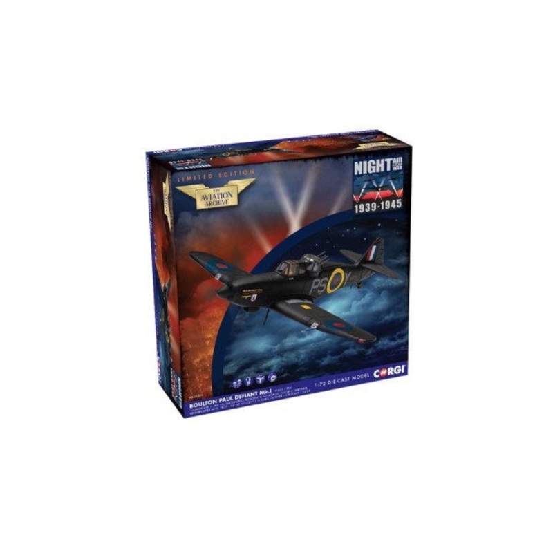 Corgi AA39306 1/72 Defiant Mk. I Nightfighter – N1801/PS-Y Coimbatore II