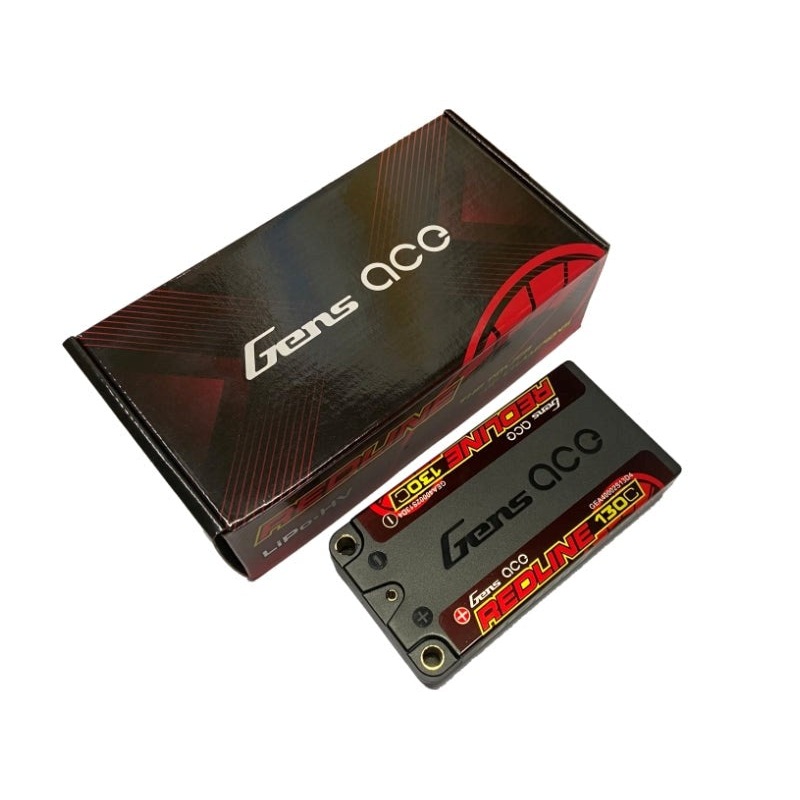 Gens Ace GA4000-2S130-S-HVLCG-5MM Redline HV 4000mAh 2S 7.6v 130C LCG Shorty Lipo Pack 5mm Plug Hardcase