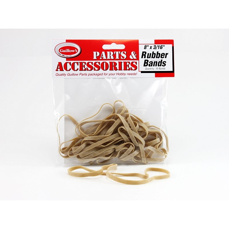 Guillows #120 Rubber Bands 8 x 3/16 – 10 Pack