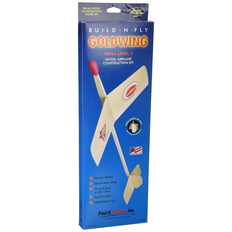 Guillows #4101 Build-N-Fly: GLUE Goldwing – Balsa Glider