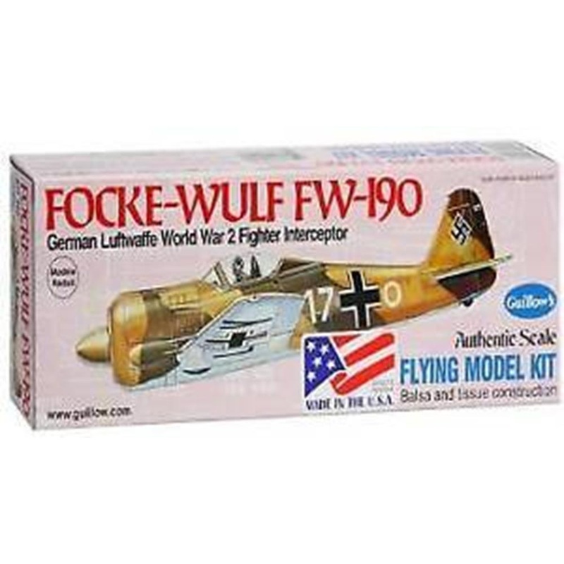 Guillows #502 1/30 Focke-Wulf Fw 190 – Balsa Flying Kit