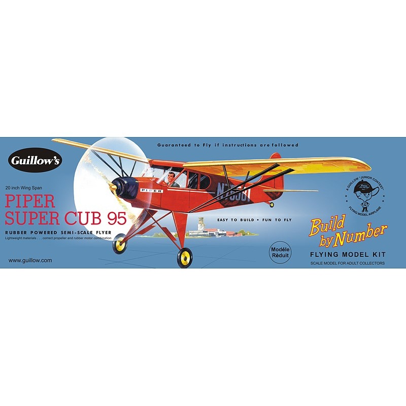 Guillows #602 20 Piper Super Cub 95 – Balsa Flying Kit