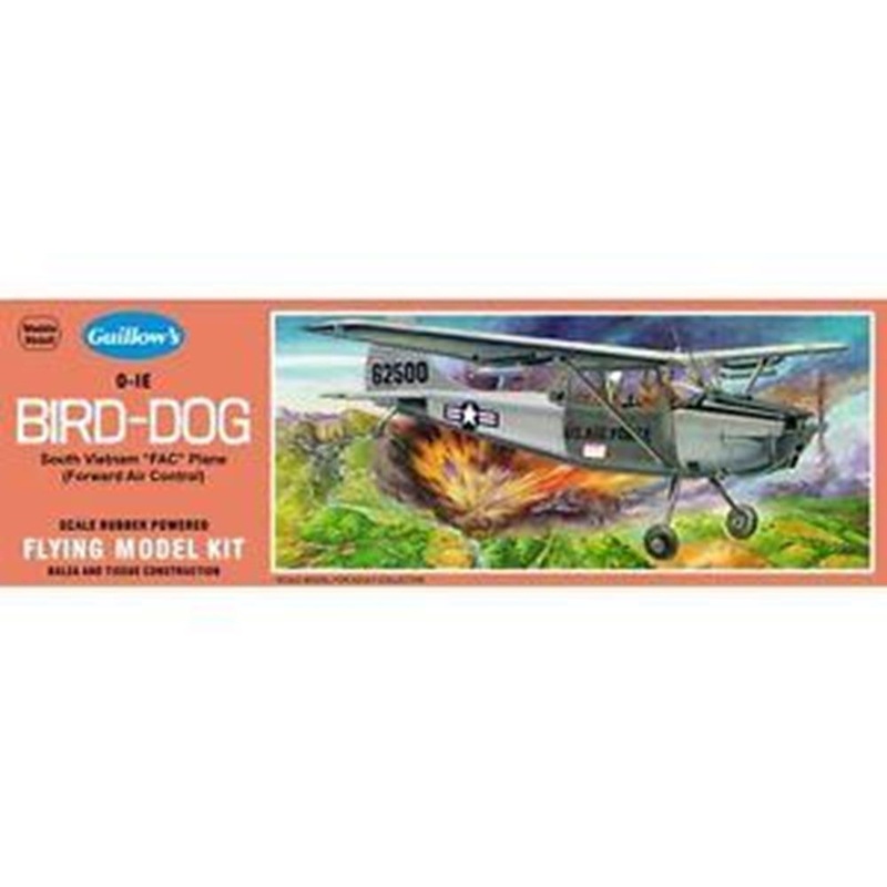 Guillows #902 1/24 Cessna O-1E Bird Dog – Balsa Flying Kit