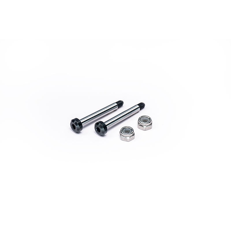 Koswork KOS04191-15 RC10 King Pin 27.7mm Hardened Hinge Pin w/locknuts (2) Team Associated