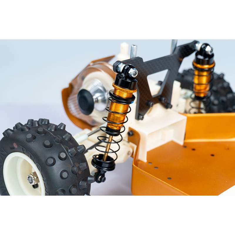 Koswork KOS04191-5 RC10 12mm Gold Body Black Big Bore Buggy Shock Set (F & R) Team Associated