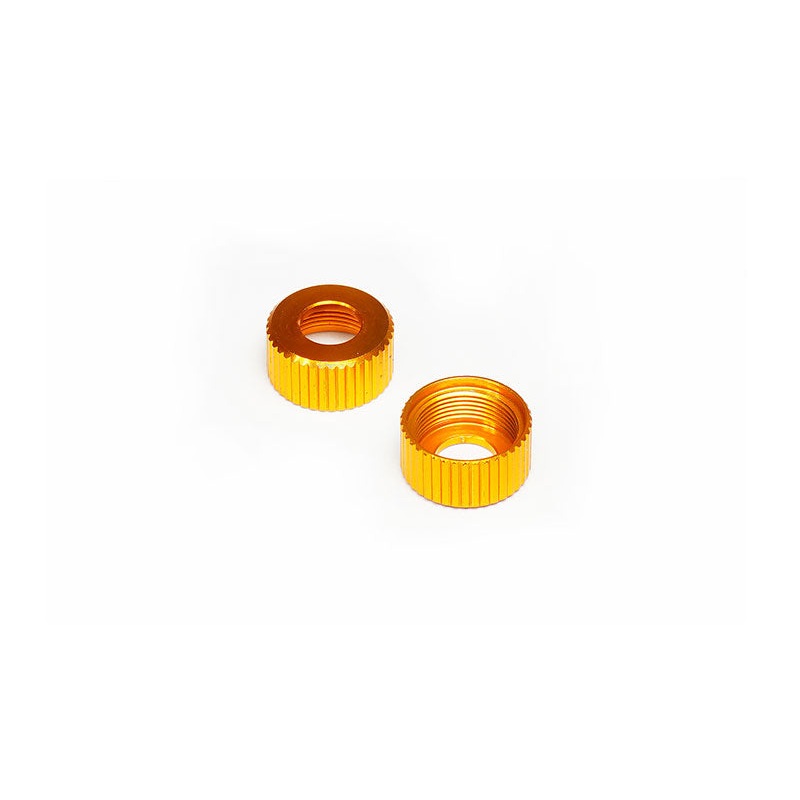Koswork KOS04808GD Lower Shock Cap Gold (2) 12mm & 13mm Shock AE
