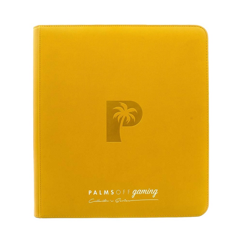 Palms Off ZB-12-YEL Collectors Series 12 Pocket Zip Binder YELLOW