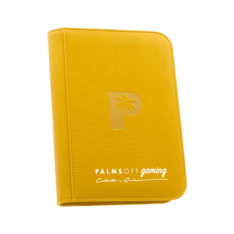 Palms Off ZB-4-YEL Collectors Series 4 Pocket Zip Binder YELLOW