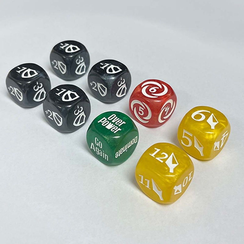 Thai Cards 25OPAQUE 25mm Flesh and Blood Dice Set 8pc (Opaque)
