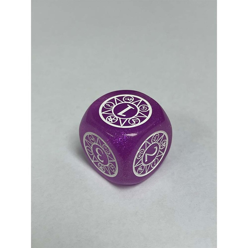 Thai Cards 25RUNE1 25MM Single Dice Runechant (Glitter)