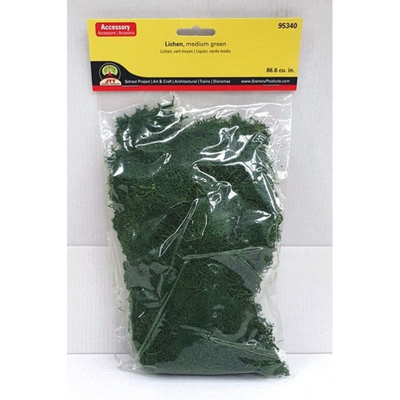 JTT Scenery 95340 Lichen Medium Green – Bagged